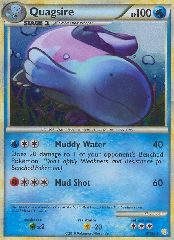 HeartGold SoulSilver Holo Quagsire #9/123